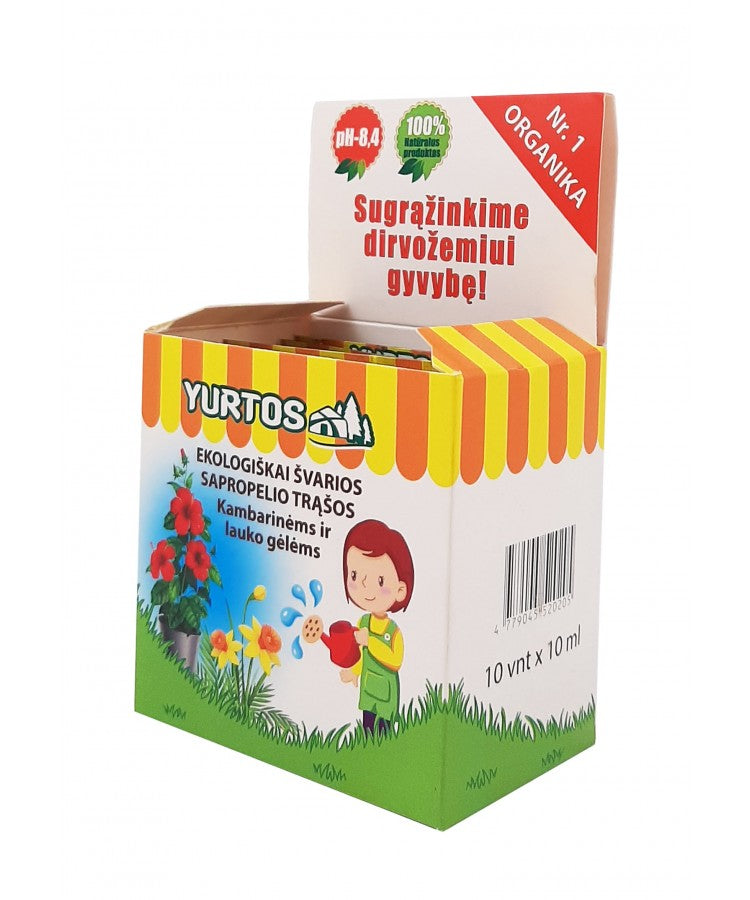 Sapropelio trąšos kambarinėms ir lauko gėlėms
