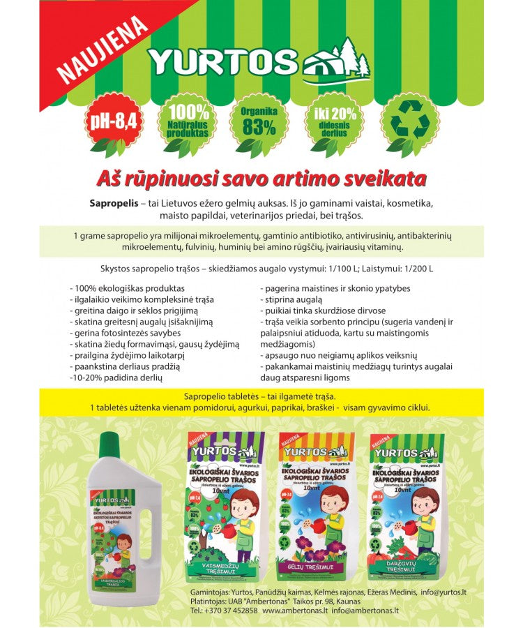 Skystos sapropelio trąšos 1L (universalios)